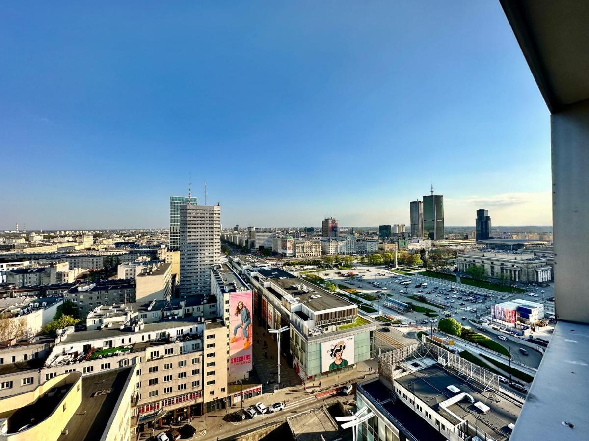 Super Apartament Grey Centrum 2X Metro Fast Wifi 300 Mbs Netflix Appletv Smarttv Spotify Panorama Miasta Warszawa Exteriör bild