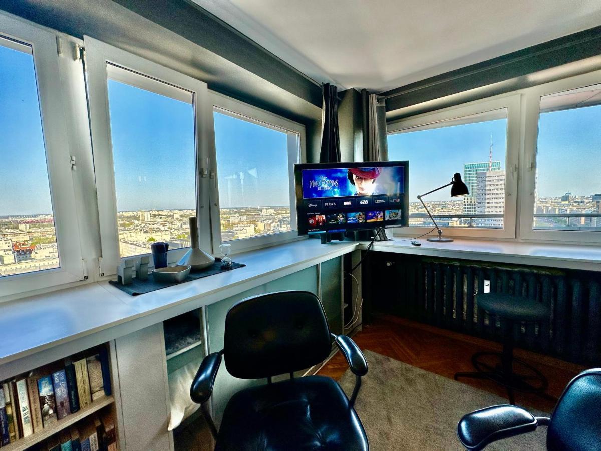 Super Apartament Grey Centrum 2X Metro Fast Wifi 300 Mbs Netflix Appletv Smarttv Spotify Panorama Miasta Warszawa Exteriör bild