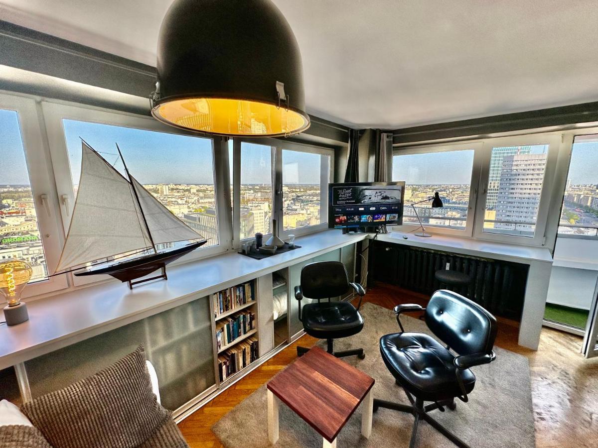 Super Apartament Grey Centrum 2X Metro Fast Wifi 300 Mbs Netflix Appletv Smarttv Spotify Panorama Miasta Warszawa Exteriör bild