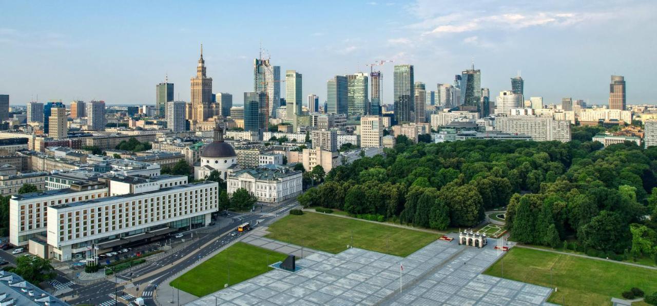 Super Apartament Grey Centrum 2X Metro Fast Wifi 300 Mbs Netflix Appletv Smarttv Spotify Panorama Miasta Warszawa Exteriör bild