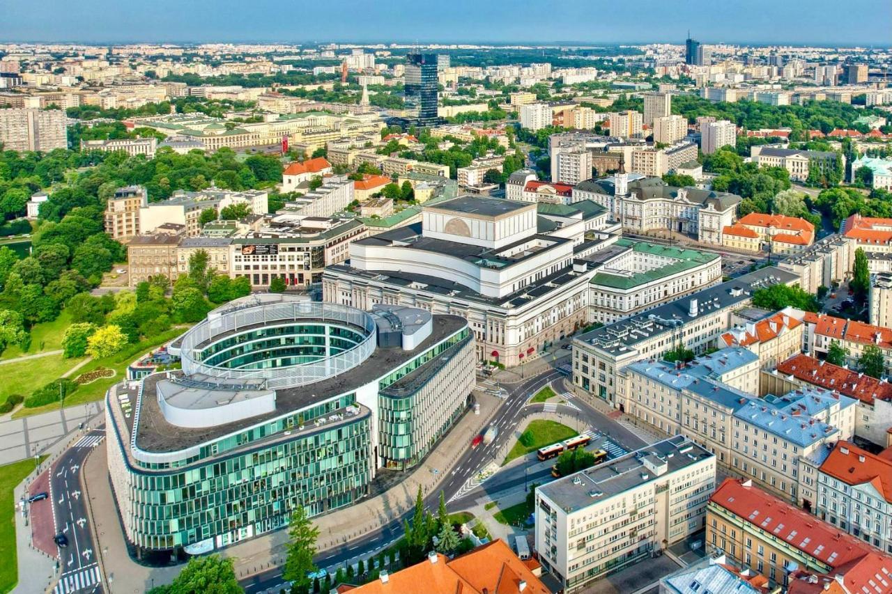 Super Apartament Grey Centrum 2X Metro Fast Wifi 300 Mbs Netflix Appletv Smarttv Spotify Panorama Miasta Warszawa Exteriör bild