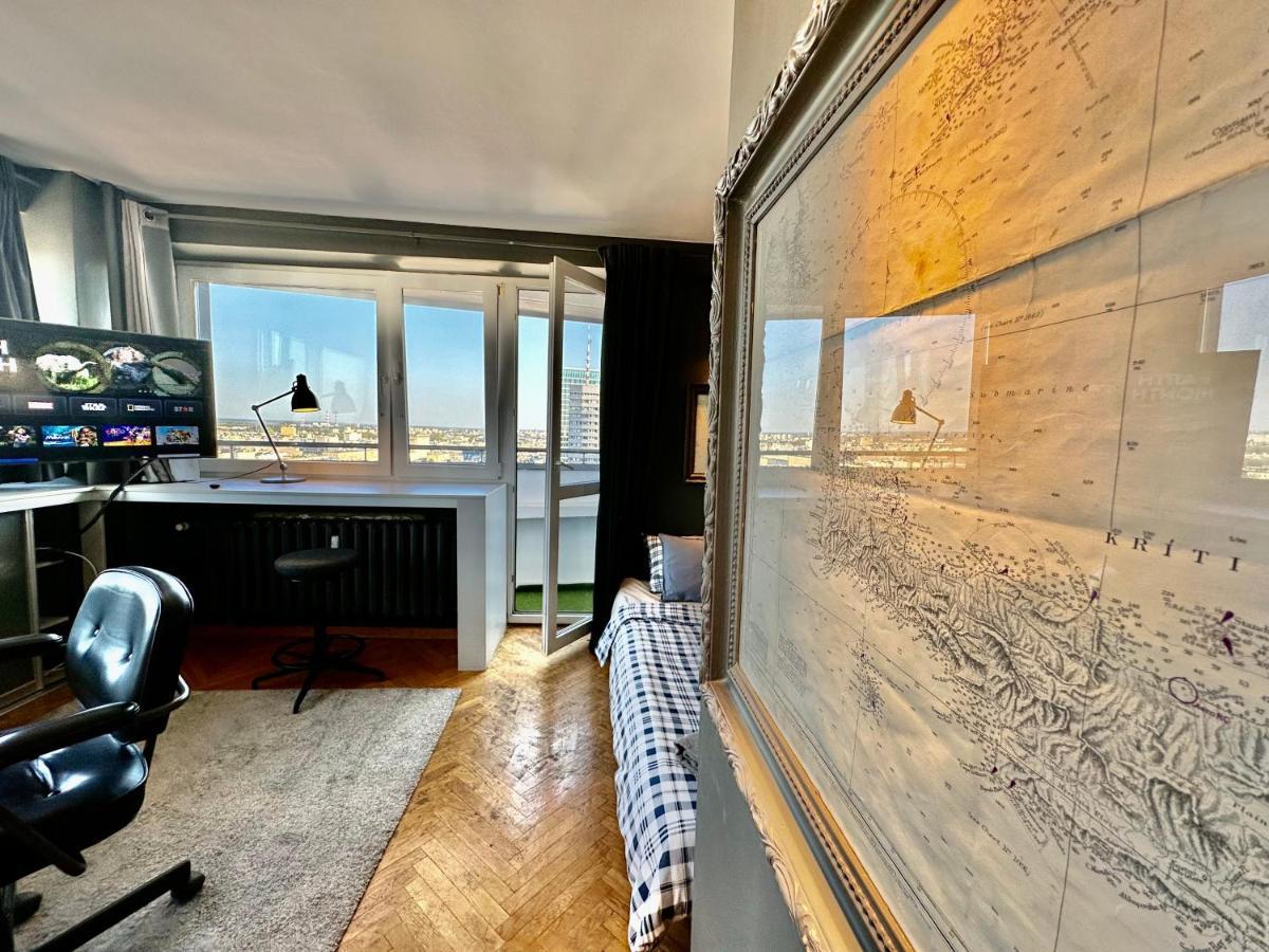 Super Apartament Grey Centrum 2X Metro Fast Wifi 300 Mbs Netflix Appletv Smarttv Spotify Panorama Miasta Warszawa Exteriör bild
