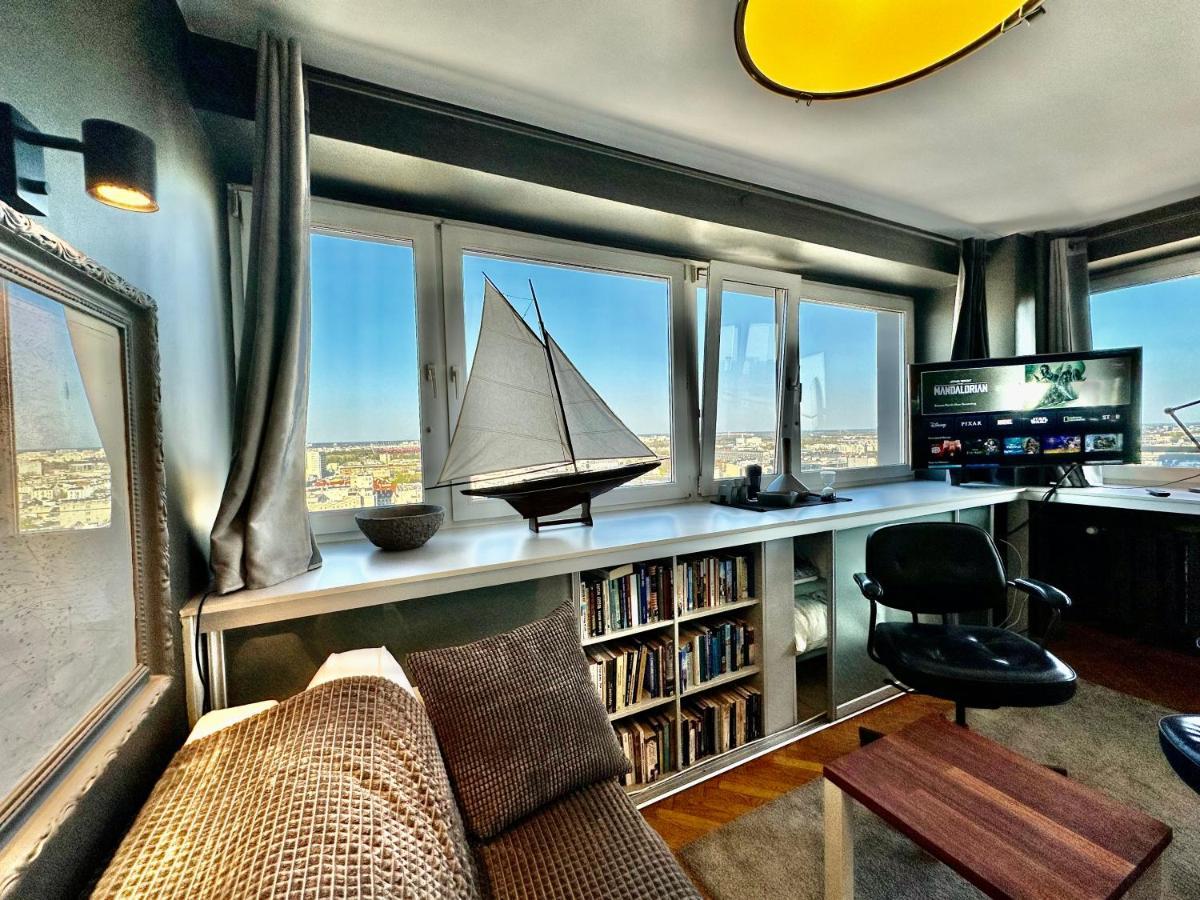 Super Apartament Grey Centrum 2X Metro Fast Wifi 300 Mbs Netflix Appletv Smarttv Spotify Panorama Miasta Warszawa Exteriör bild