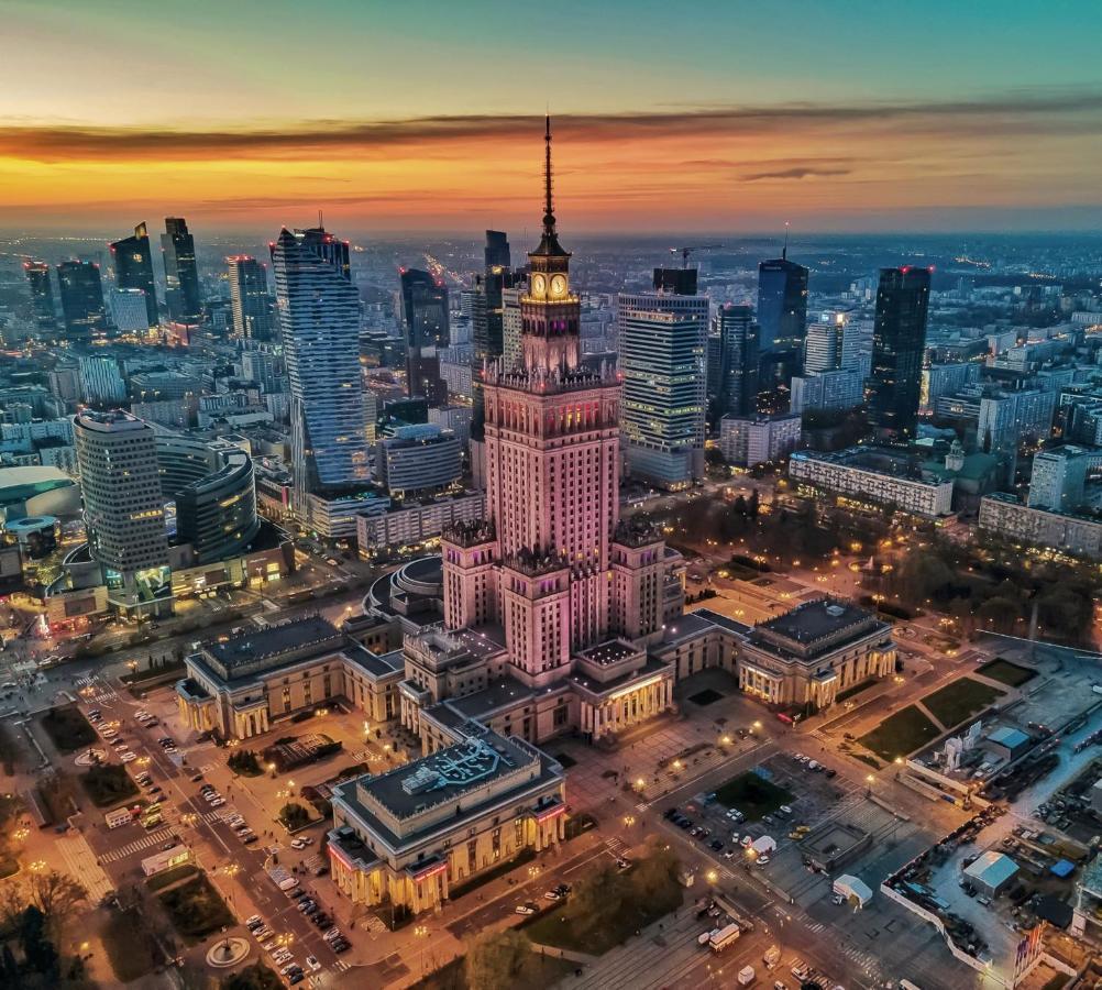 Super Apartament Grey Centrum 2X Metro Fast Wifi 300 Mbs Netflix Appletv Smarttv Spotify Panorama Miasta Warszawa Exteriör bild