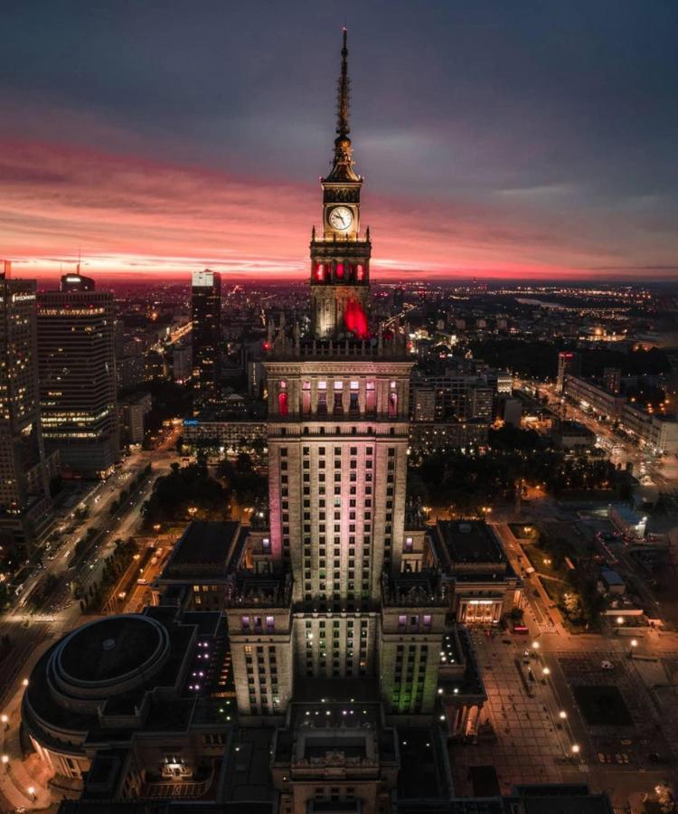 Super Apartament Grey Centrum 2X Metro Fast Wifi 300 Mbs Netflix Appletv Smarttv Spotify Panorama Miasta Warszawa Exteriör bild